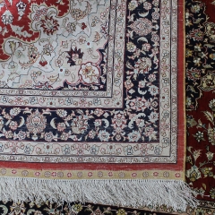4x6 Tapis en soie fait à la main