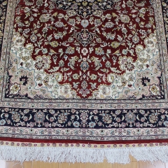 4x6 Tapis en soie fait à la main