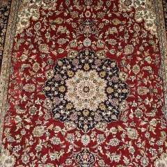 4x6 Tapis en soie fait à la main