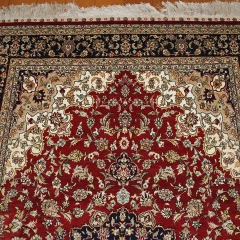 4x6 Tapis en soie fait à la main