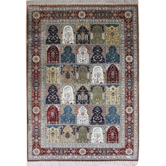 Tapis en soie fait à la main