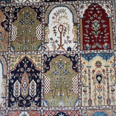 Tapis en soie fait à la main