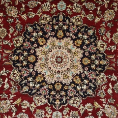 4x6 Tapis en soie fait à la main