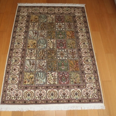 4x6 Tapis en soie fait à la main