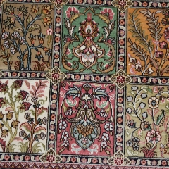 4x6 Tapis en soie fait à la main