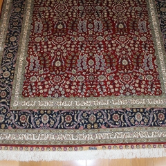 Tapis en soie fait à la main