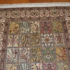 4x6 Tapis en soie fait à la main