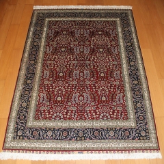 Tapis en soie fait à la main