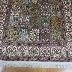 4x6 Tapis en soie fait à la main