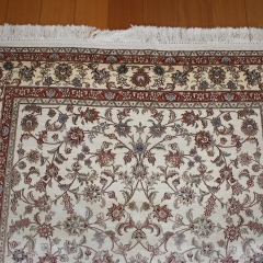 Tapis en soie fait à la main