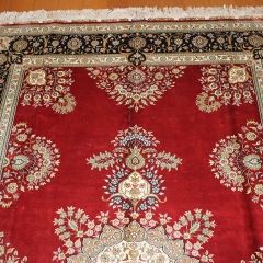 Tapis en soie fait à la main
