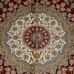Tapis en soie fait à la main