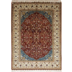 Tapis en soie fait à la main