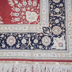 Tapis en soie fait à la main