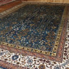 Tapis en soie fait à la main