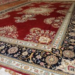 Tapis en soie fait à la main
