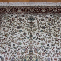 Alfombra de seda hecha a mano