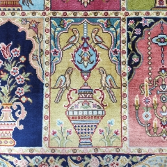 tapis persan en soie