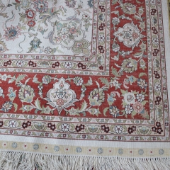 Alfombra de seda hecha a mano