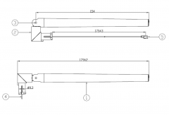 2.4/5.8 GHz Dual band WIFI antenna, 5 dBi gain