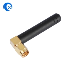 2.4 GHz 2 dBi WiFi antenna with fixed right-angle SMA connector