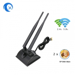 2.4/5.8 GHz Dual band WIFI antenna, 5 dBi gain