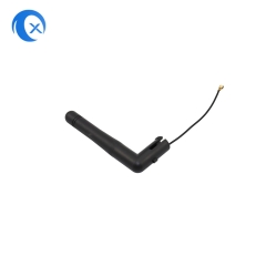 2.4G 1dBi fixed right angle Omni-directional Rubber Duck External WiFi Antenna with Flying wire IPEX connector