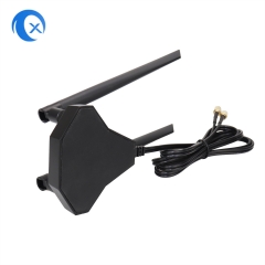 2.4/5.8G Dual-band 5dBi high gain magnetic mount WiFi extender replaceable antenna with RG174 cable for AP PC PCI card