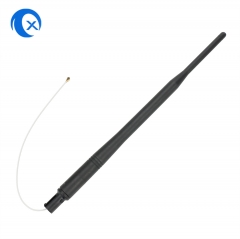 2.4G swivel omnidirectional 7dBi high-gain external black router WIFI antenna with flying lead