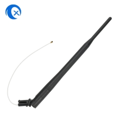 2.4G swivel omnidirectional 7dBi high-gain external black router WIFI antenna with flying lead