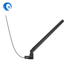 Swivel rubber ducky 5.0 GHz antenna with flying lead/integrated cable with U.FL female connector