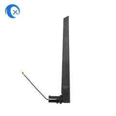 2400-2500 MHz swivel 3dBi rubber duck wifi antenna with flying lead U.FL connector for AP router IP camera