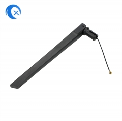 2400-2500 MHz swivel 3dBi rubber duck wifi antenna with flying lead U.FL connector for AP router IP camera