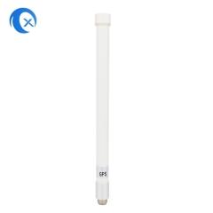 Outdoor omnidirectional white fiberglass GPS antenna with SMA male connector mount