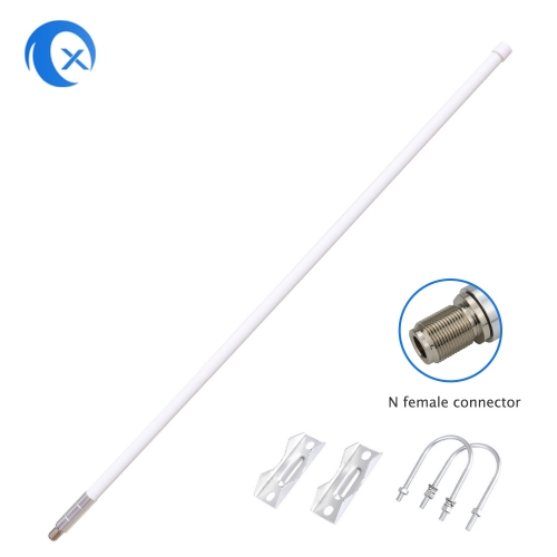 2.4 GHz fiberglass antenna, N plug, 3 dBi gain