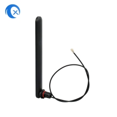 2.4G 5.8G dual-band omnidirectional WIFI antenna 2dBi paddle antenna with flying lead for IP camera
