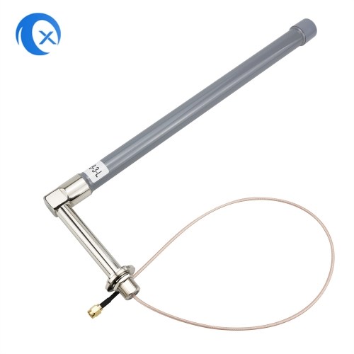 Customized 1.8G omni fiberglass antenna right angle with RG316 pigtail SMA male connector
