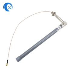 Customized 1.8G omni fiberglass antenna right angle with RG316 pigtail SMA male connector