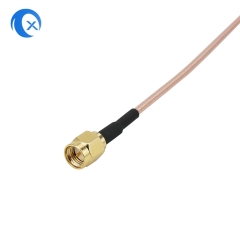 Customized 1.8G omni fiberglass antenna right angle with RG316 pigtail SMA male connector