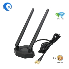 ​ ​2.4GHz 5GHz Dual Band Antenna Magnetic Base for PCI-E WiFi Network Card Wireless Router