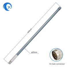 2.4 GHz fiberglass antenna, N plug, 3 dBi gain