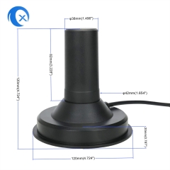 600MHz - 6GHz LTE/4G/5g Antenna with High Strong Magnetic Mount SMA connector for car