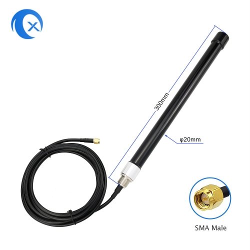 4G LTE Antenna 3.5dBi Omni-Directional Outdoor wall Mount Antenna with LMR195 cable SMA male Connector for Router, Modem, Radio, Signal Amplifier