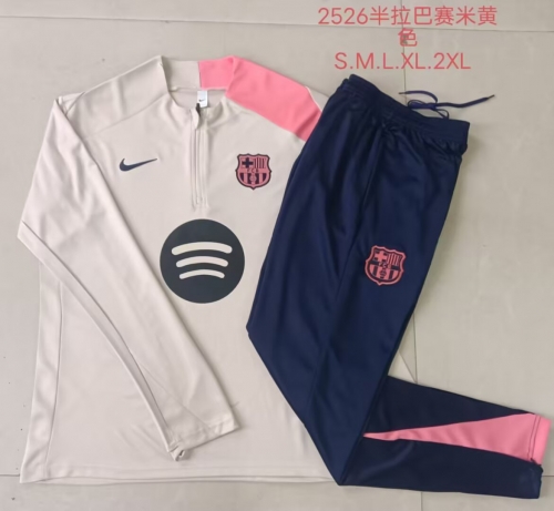 2025/26 Barcelona Rice Yellow Thailand Soccer Uniform-815
