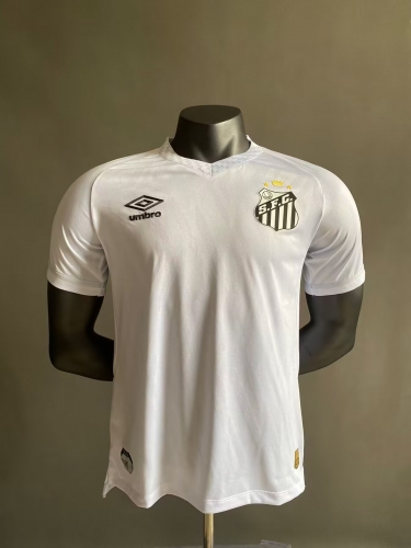 Player Version 2025-26 Santos FC Home White Thailand Soccer Jersey AAA-908/703/MY