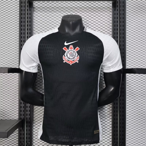 Player Version 2025/26 Corinthians Away Black Thailand Soccer Jersey AAA-888/908/MY