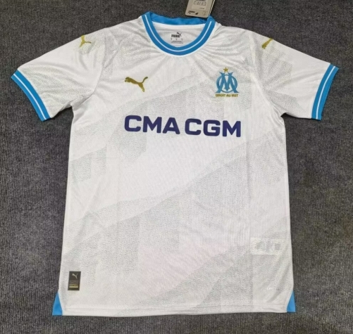 2023/24 Olympique de Marseille Home White Thailand Soccer Jersey AAA-312