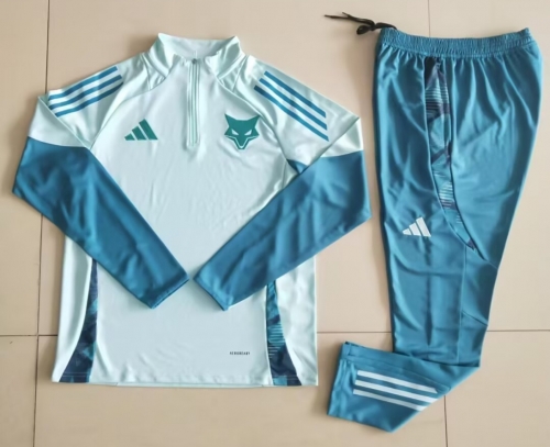 2025/26 Cruzeiro EC Light Blue Thailand Soccer Tracksuit Uniform-GDP