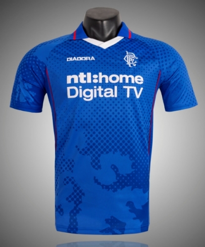 02/03 Retro Version Rangers Blue Thailand Soccer Jersey AAA-1041