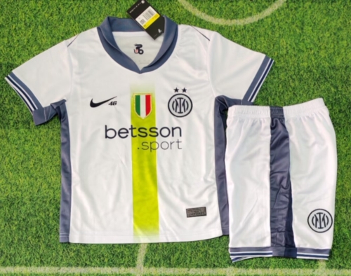 Kids 2025/26 Special Version Inter Milan Away White Kids/Youth Soccer Uniform-507/123